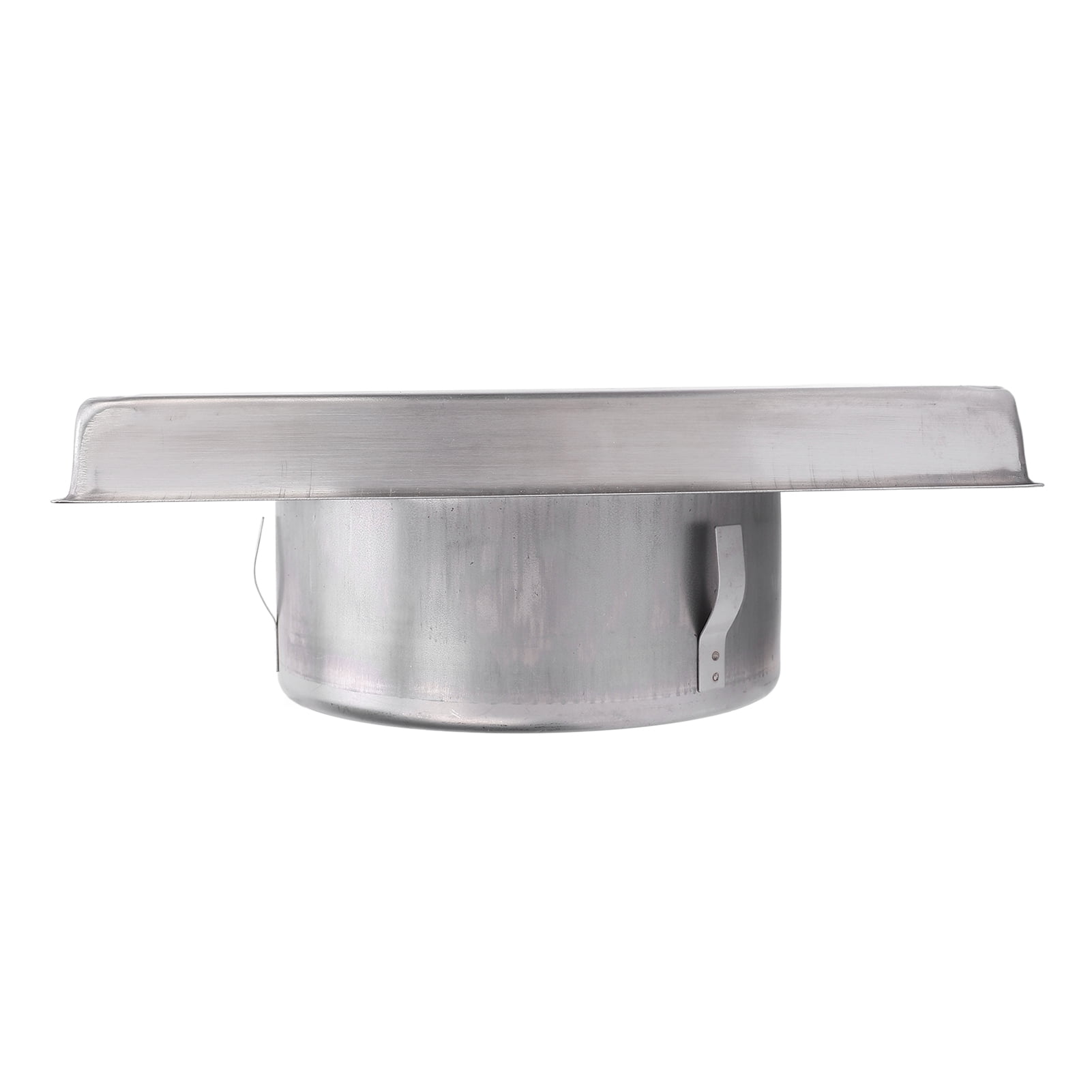 M Buder Dryer Vent Cover with Detachable Moving Flaps Square 125mm / 4.9 inches Stainless Steel Wind Rain Proof Exterior Wall Hood for Ventilation Duct Air Conditioner