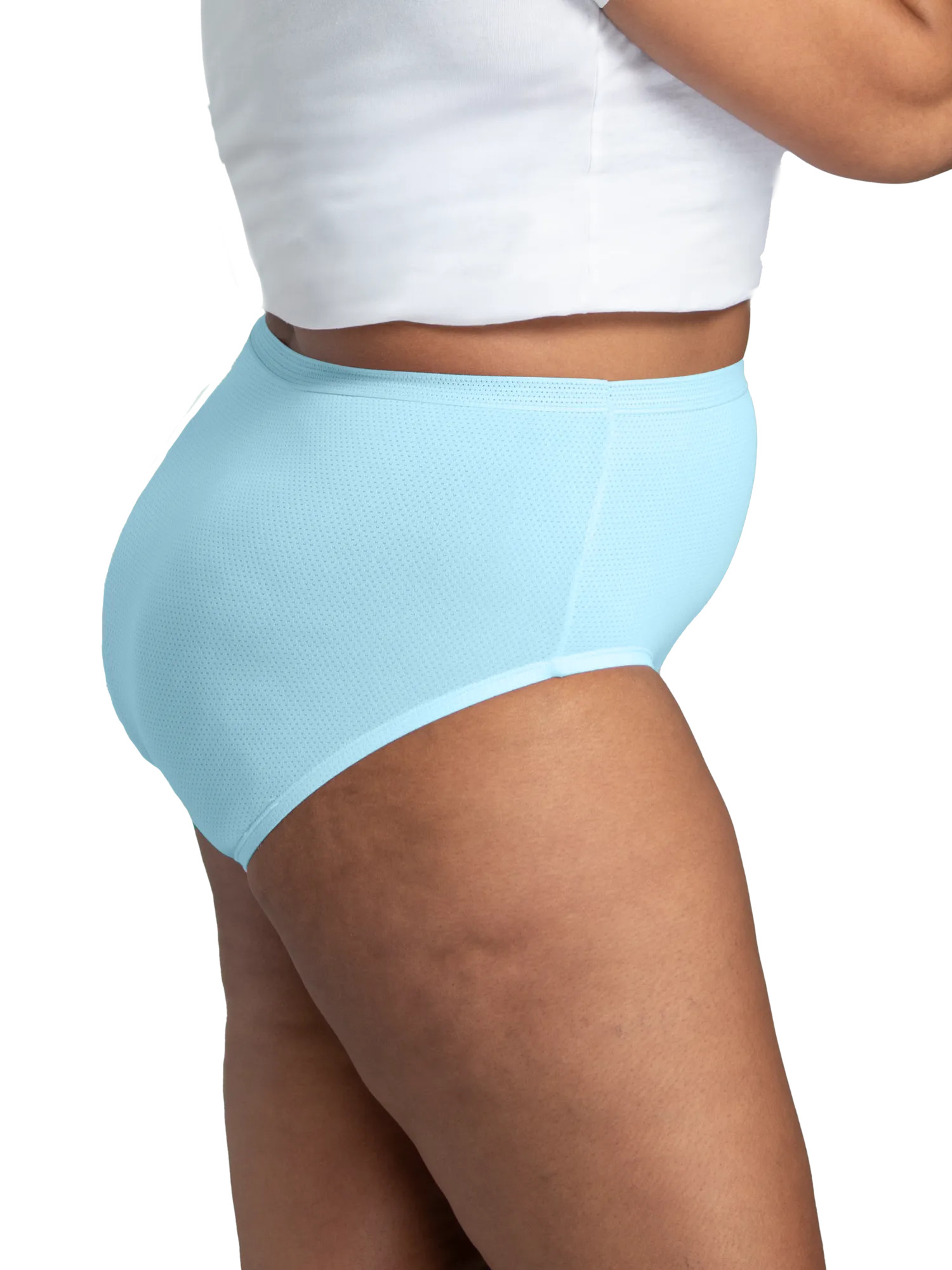 Fit For Me by Fruit of the Loom Women's Plus Brief, 6-Pack photo 4