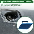 thumbnail image 3 of Unique Bargains Front Left Side Bumper Headlight Washer Nozzle Cover Cap Bumper Trim Nozzle Cover for Mercedes-Benz C350 2008-2015 No.2048804224 Blue, 3 of 7