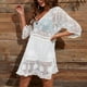 thumbnail image 4 of Vestido playero de bikini para mujer, vestido playero de bikini con escote en V para mujer, vestido playero de bikini con acabado lujoso, 4 of 8