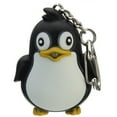 thumbnail image 2 of Naierhg Cute Animal Penguin LED Light with Sound Key Chain Key Ring Torch Xmas Gift, 2 of 8