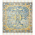 thumbnail image 6 of SAFAVIEH Aspen Peter Floral Wool Runner Rug, Blue/Rust, 2'3" x 7', 6 of 10