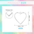 thumbnail image 2 of Uxcell 36 Pcs Open Bezel, Heart Resin Bezels Pendants Open Back Bezels for DIY Crafts Bright Silver, 2 of 7