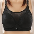 thumbnail image 2 of Gyexs Women's Full Figure Bra Comfortable Underwire Support Side Smoothing Thin Fabric Design Womens Bras, Black, Size 38, 2 of 3