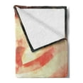 thumbnail image 2 of American Flag Soft Flannel Fleece Throw Blanket, Flag Against Red Horizon on Grass Park Field Identity Sunset Design, Cozy Plush for Indoor and Outdoor Use, 50" x 70", Multicolor, by Ambesonne, 2 of 5