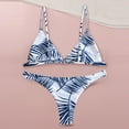 thumbnail image 3 of QLEICOM Womens Swimsuits Tummy Control Plus Size Swimsuit Coverup Lady Dot Printing Knitting Swimsuit Bra Bikini Beach Set Swimsuit Swimwear Blue L, 3 of 7