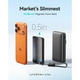 thumbnail image 3 of INIU Magnetic Wireless Portable Charger, 10000mAh 45W Power Bank with USB C Cable&Stand,  Qi2 Certified Battery Pack, Compatible with iPhone 17/16/15/14/13/12 Only, Black, 3 of 9