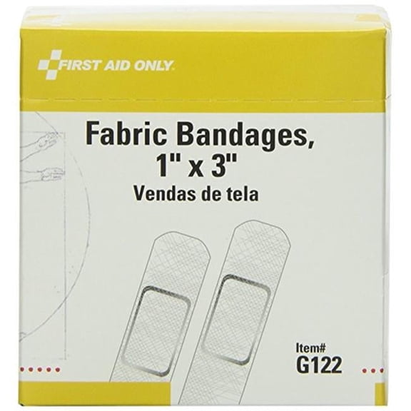 First Aid Only  First Aid Only 1 x 3 in.Fabric Bandage, 100 Count Box
