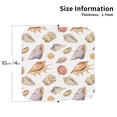 thumbnail image 2 of Drink Coasters, Conch Shell No.J924 -PVC Leather Coasters Sets of 4 for Tabletop Protection - Bar Accessories, Coasters for Drinks Cup Aesthetic Coasters Home Office Decor Square, 2 of 5