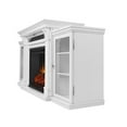 thumbnail image 4 of Kingfisher Lane Modern TV Stand with Electric Fireplace in White, 4 of 25