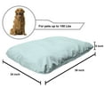 thumbnail image 2 of Abstract Pet Bed, Concept of Wide Stripes or Retro Themed Bicolor Chevron Composition, Chew Resistant Pad for Dogs and Cats Cushion with Removable Cover, 24" x 39", Seafoam Pale Blue, by Ambesonne, 2 of 4