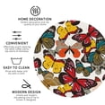 thumbnail image 4 of Disketp Retro Floral Butterfly Funny Coasters,6 Pcs Leather Coasters With Holder, Perfect Housewarming Hostess Gifts,Protect Furniture From Water Marks Scratch And Damage, 4 of 9