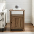 thumbnail image 4 of Pemberly Row 18" Grooved Door Farmhouse Nightstand in Rustic Oak, 4 of 5