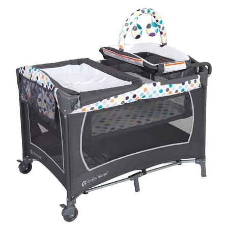 Baby Trend Lil Snooze Deluxe Nursery Center with Removable Bassinet and Changing Table