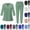 Mint Green, variant on Scrubs for Women V Neck Solid Color 3/4 Sleeve Medical Nursing Scrub Set with Pocket Stretchy Workwear Uniform, #02 Mint Green, L