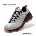 thumbnail image 3 of Zapatos impermeables para senderismo para mujer NORTIV 8 con cordones rápidos gris 8.5, 3 of 8
