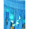 thumbnail image 6 of TiaoBug Women's Belly Dance Professional Outfits Indian Dancing Stage Performance Costume Light  Blue One Size, 6 of 7