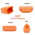 thumbnail image 3 of Woven Clutch Purse for Women Summer Beach Bag Casual Colorblock Evening Handbags Vacation Bag with Chain, 3 of 6