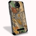thumbnail image 1 of DALUX Silver Combat Slim Phone Case Compatible with Boost Mobile Schok Volt SV55 (2022) - Maple Camo, 1 of 2