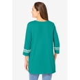thumbnail image 2 of Woman Within Plus Size Embroidered Knit Tunic, 2 of 6