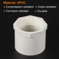 thumbnail image 4 of Unique Bargains 2.48' G2 Female UPVC Pipe Fitting Hose Adapter Pipe Coupler Connector White 2 Pack, 4 of 5