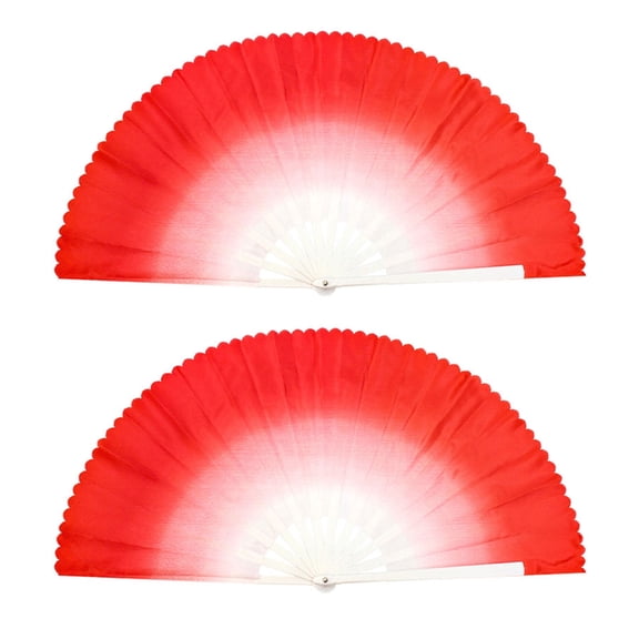 Set of 2 Foldable Dance Fans Lightweight and Portable for Dance Performances