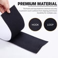 thumbnail image 2 of 4.3''×16.4 Feet Black Heavy Duty Hook and Loop Tape Adhesive, Keep Couch Cushions from Sliding or Blowing at Outdoor, Picture Wall Hanging, No Punching Wall Mounting, Keep Your Carpet Rugs in Place, 2 of 6