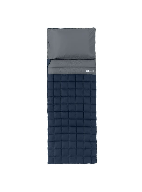 Ozark Trail 40F Weighted Adult Sleeping Bag  Navy & Gray (Size 95 in. x 34 in.)