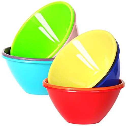 Youngever 22 ounce Plastic Bowls, Cereal Bowls, Soup Bowls, Microwave