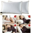 thumbnail image 5 of Pillows for Sleeping, Bed Pillows [Set of 2, 16 x 24 in] Hotel Quality Pillow Comfortable Relief for Back, Stomach, Side Sleepers, White, 5 of 8