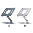 thumbnail image 1 of pitrice Support de Tablette Pliable Multi-angle Hauteur Réglable en Alliage d'Aluminium Stand Mount Home Desktop Main Libre Ordinateur Portable Support Cadeaux Argent, 1 of 9
