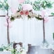 thumbnail image 5 of Arco de boda artificial con flores para puerta, umbral, corona de flores, guirnalda floral Rosado, 5 of 9