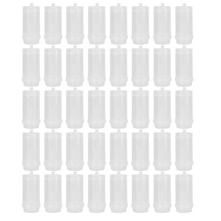 

TINKSKY 40pcs Pushable Cake Holders Diy Push Cake Mold Cylinder Shaped Cake Pusher Push Pops Plastic Containers with Lids