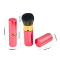 thumbnail image 5 of XUNRYAN Retractable Kabuki Brushes Foundation Brush Powder Brush Blush Brush Extensible Makeup Brush Face Blender Brush Professional Mineral Blending Buffing Concealer Brush Aluminum Case Portable, 5 of 5