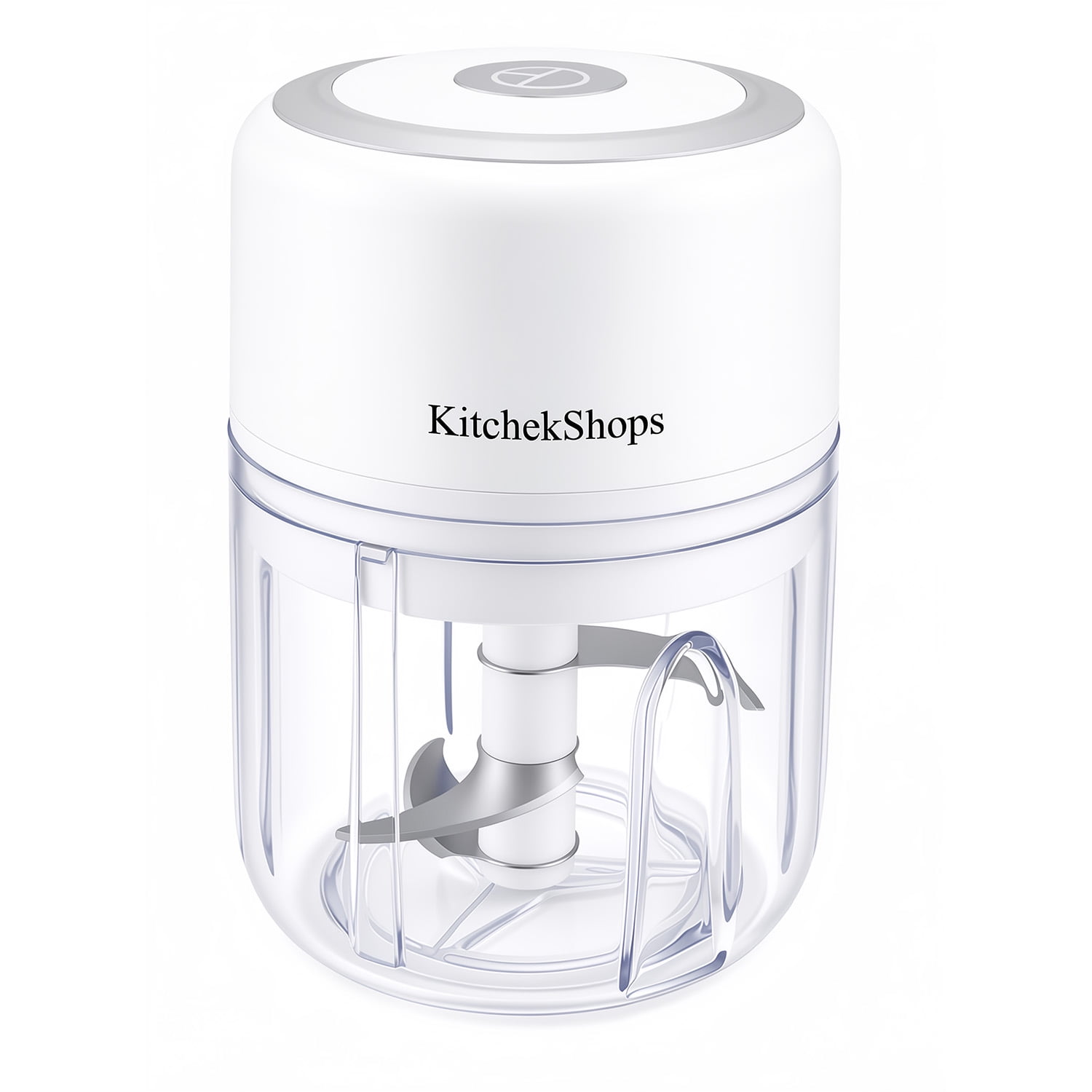 KitchekShopS Electric Garlic Chopper 1-Cup, Mini Food Chopper for Garlic, Ginger, Nuts & Herbs, USB Rechargeable, Pulse Control – Small Kitchen Appliance
