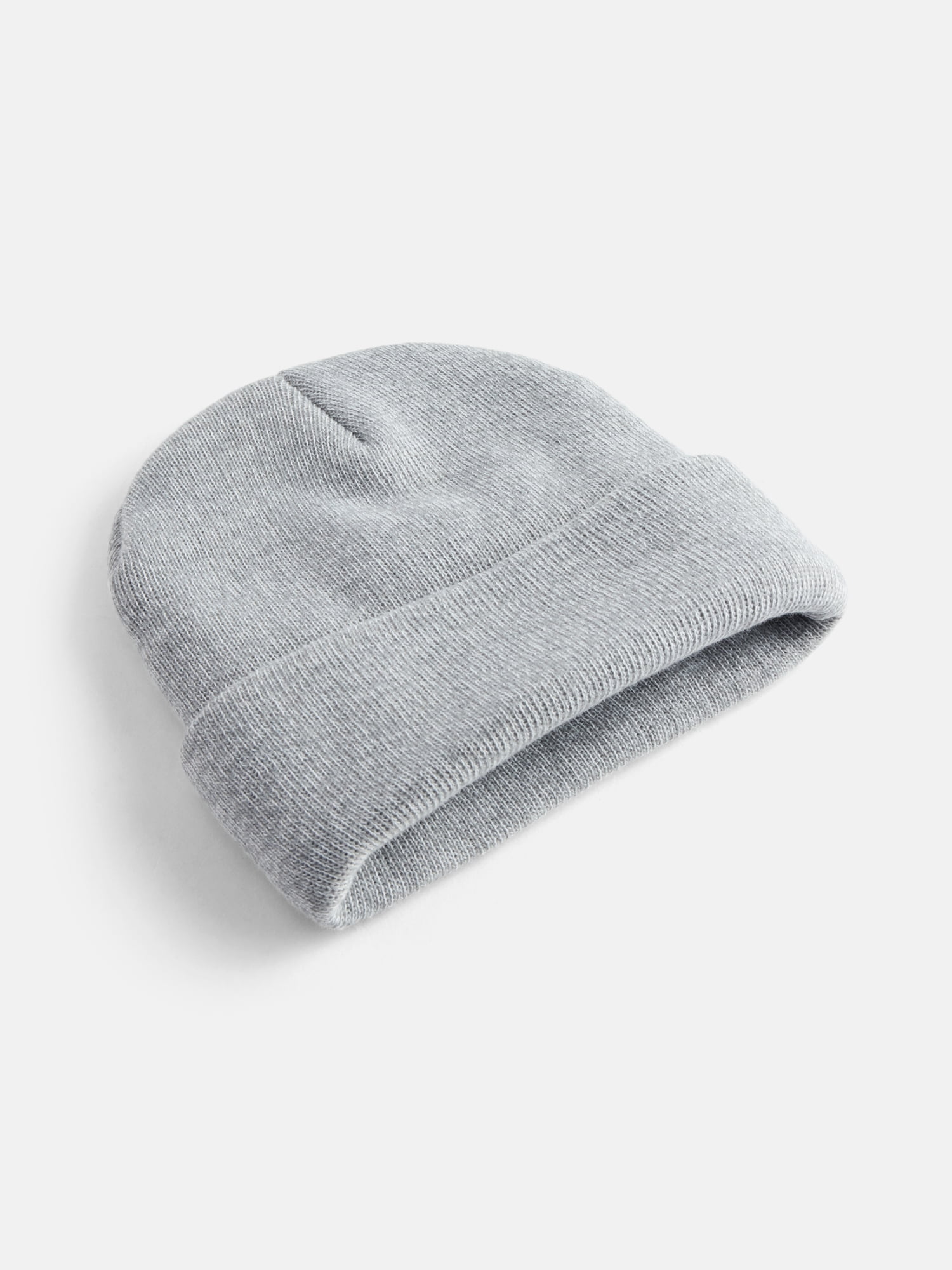 George Men's Knit Cuffed Beanie Hat, Gray