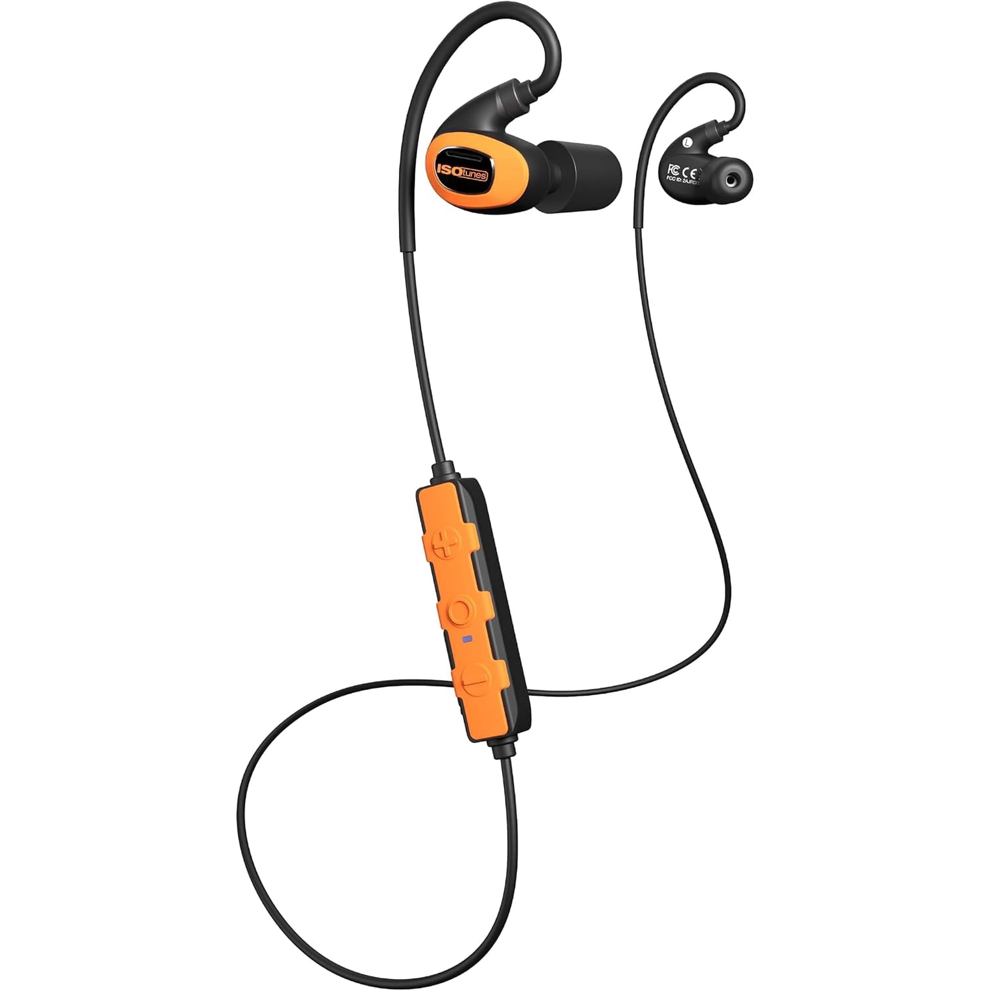 ISOtunes Hearing Protection Earbuds, PRO 3.0 Bluetooth Work Earbuds, Black and Orange