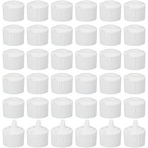 36pcs 24/400 Flip Top Dispensing Cap White Replacement Bottles Caps Reusable Plastic Bottle Cap Flip Top Caps for Shampoo Moisturizer Squeeze Bottles Dispensing Caps
