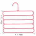 thumbnail image 3 of 5 Pack Pants Hangers 5 Tier Closet Organizers and Storage Non Slip Clothes Hanger,Hangers Space Saving Multiple Hanger Clothes Organization for Pants, 3 of 6