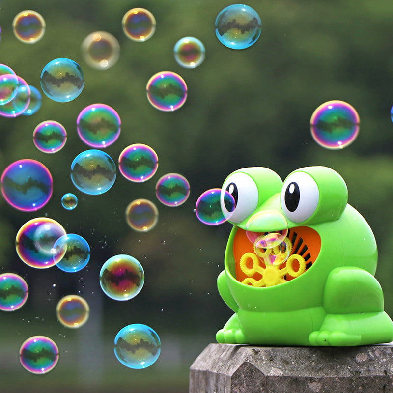 Frog automatic bubble machine blower maker party outdoor toy for kids EP 