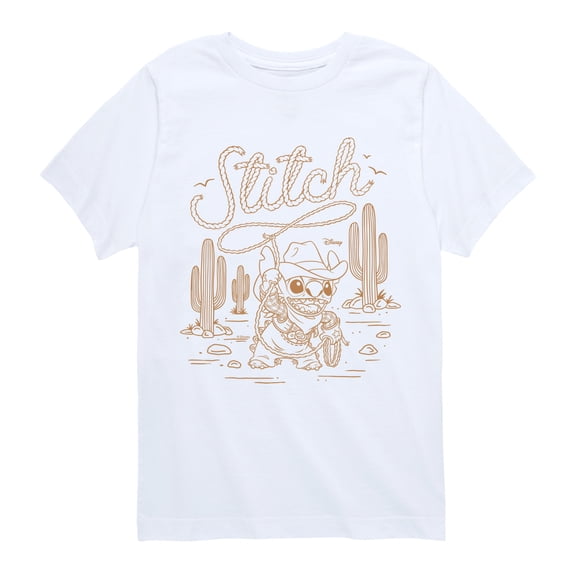 Lilo & Stitch - Western Stitch Short Sleeve Graphic T-Shirt