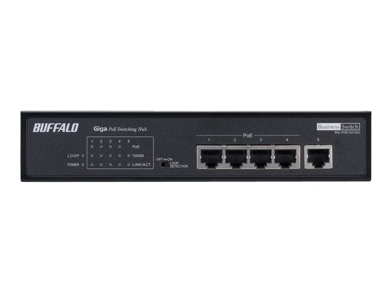 BUFFALO Desktop Gigabit Ethernet PoE Switch (BSL-POE-G2105U) - Walmart.com