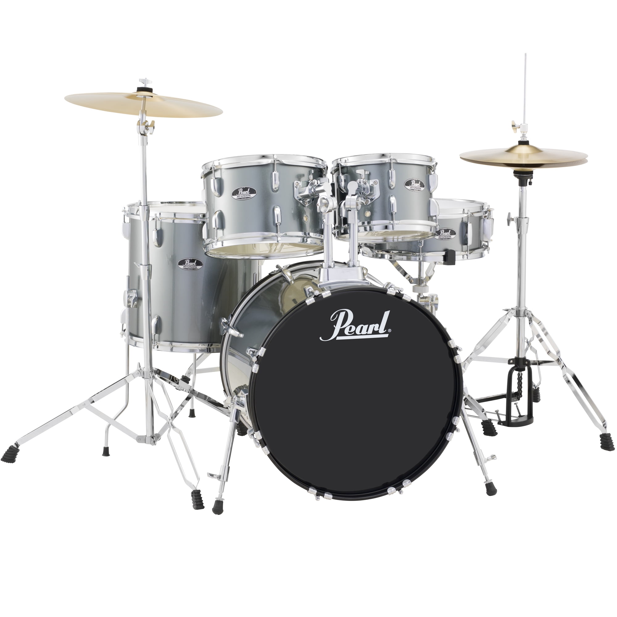 Pearl Roadshow 5Piece Drum Set 20/14SD/14FT/12/10, Hardware, Cymbals