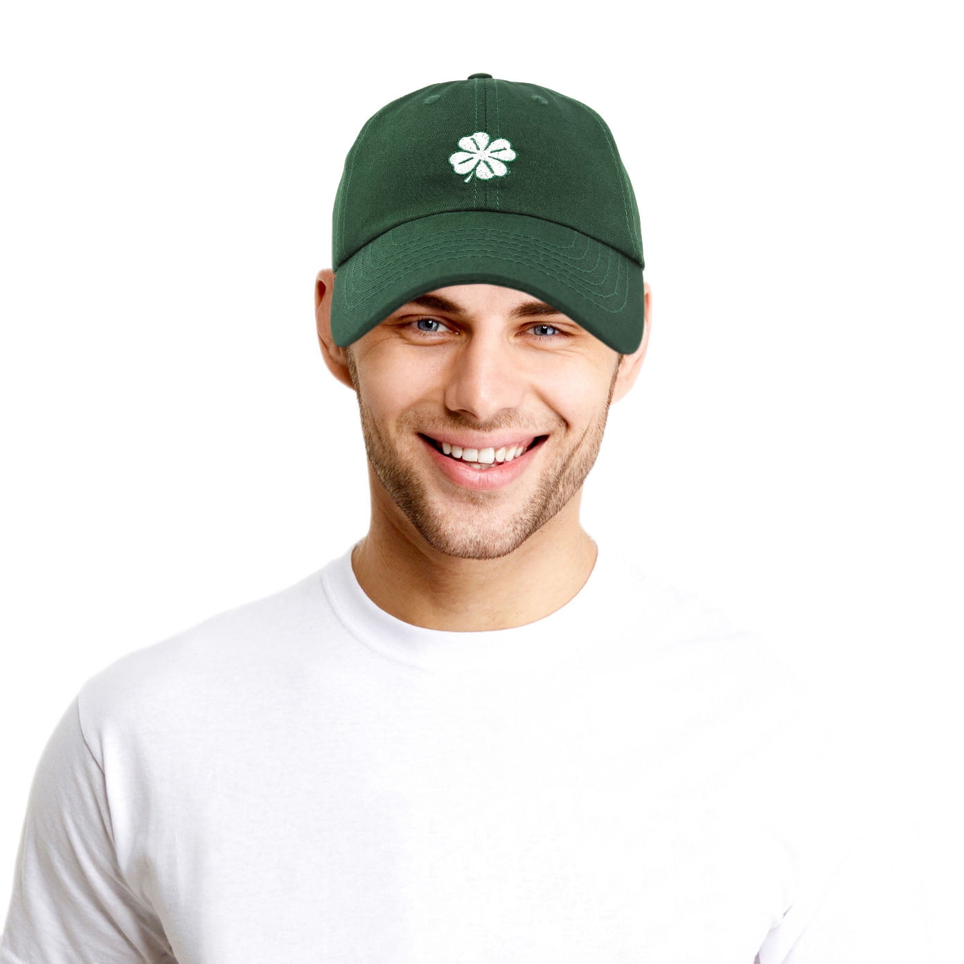 Lucky 4 Leaf Clover St Patrick's Day Closed-back Trucker Cap | Bodegabox - View #5