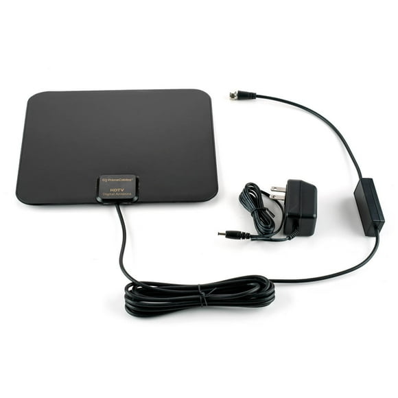 PrimeCables Super thin indoor HDTV Antenna with Amplifier