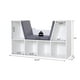 HOMCOM 6-Cubby Kids Bookcase with Cushion Reading Nook Corner Bookcase - image 3 of 9