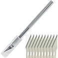 thumbnail image 1 of Scalpel with 10 spare blades - Precision cutter, 1 of 4