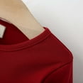thumbnail image 6 of QUOTAY Elegant Girls Dresses Long Sleeve Party Dress with Big Bow Detail Gown for Toddler Kids Autumn 6M-3Y 02_Red,12-18 Months, 6 of 9