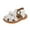 White, variant on Girls Sandals,Children's Girls Summer Toe Sandals Bow Flat Bottom Toddler Shoes for /Toddler,Toddler Girl Sandals/Toddler Boy Sandals(Color:White,Size:6.5)