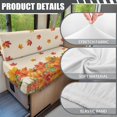 thumbnail image 3 of HELLHERO Maple Leaf Pumpkin RV Dinette Cushion Covers Stretch Camper Cushion Slipcover, Elastic, Suitable for Loveseat Couch, Fit for Booth Seat Sofa, 3 of 4